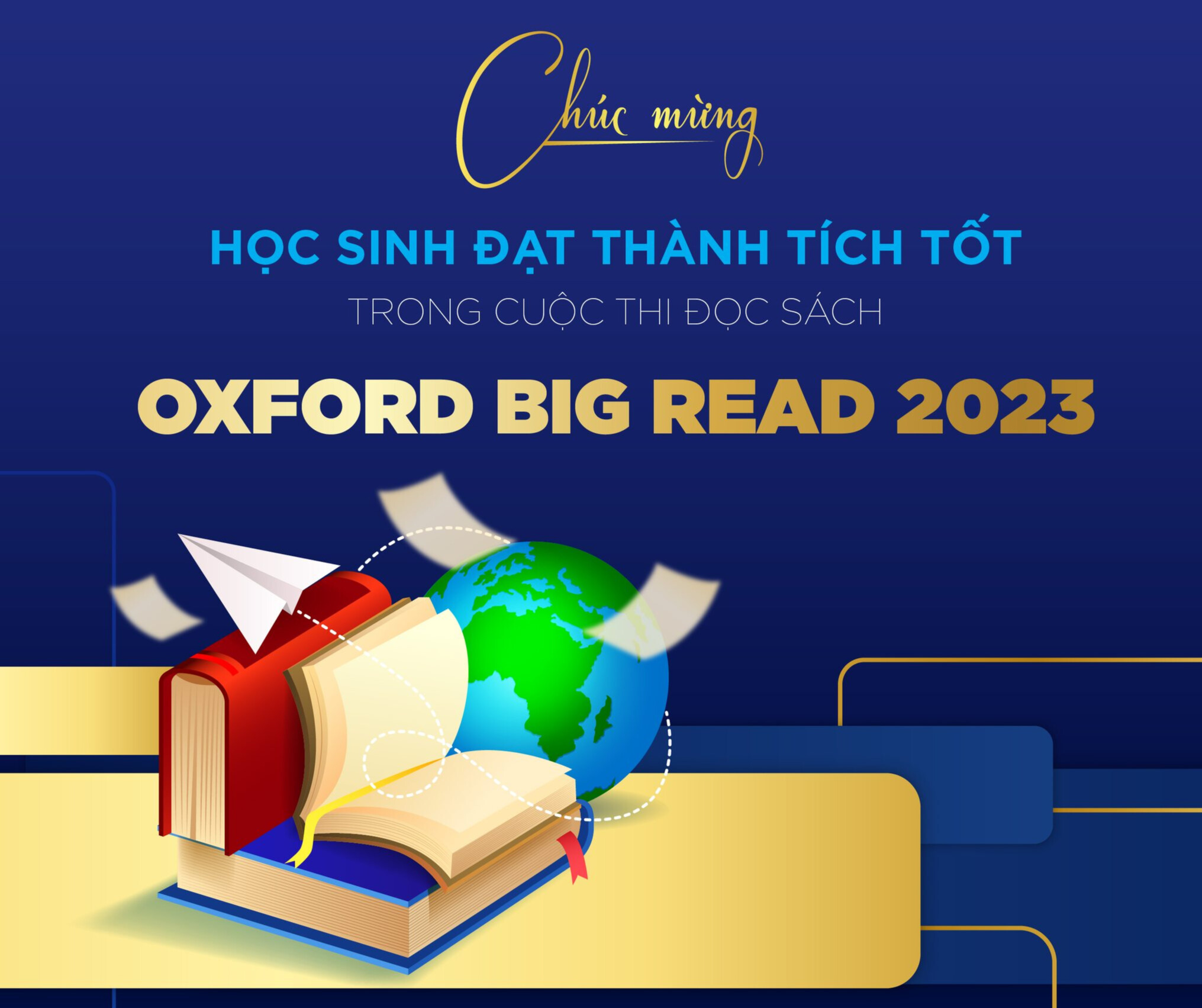 IPS chúc mừng các em học sinh đạt thành tích tốt trong cuộc thi đọc sách Oxford Big Read 2023.