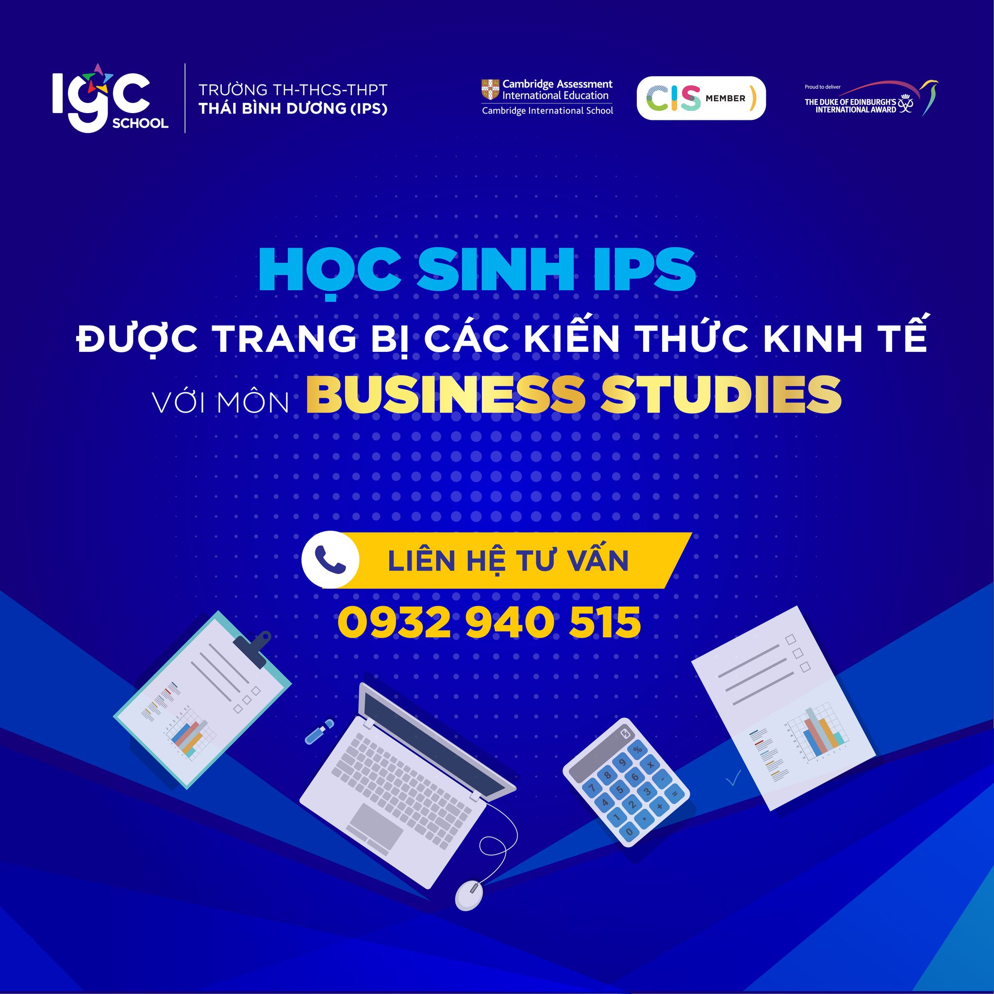 Học sinh IPS được trang bị các kiến thức kinh tế với môn Business Studies