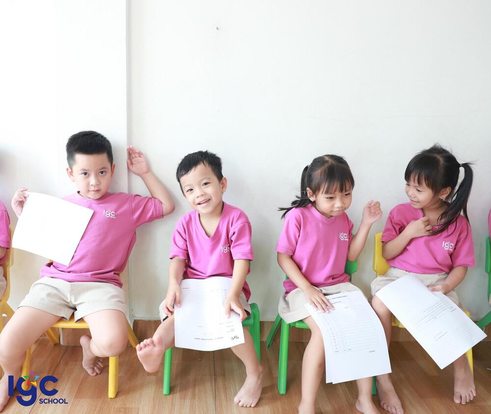 Rộn ràng không khí các buổi kiểm tra năng lực cho học sinh khối Whale - IGC Kiddy