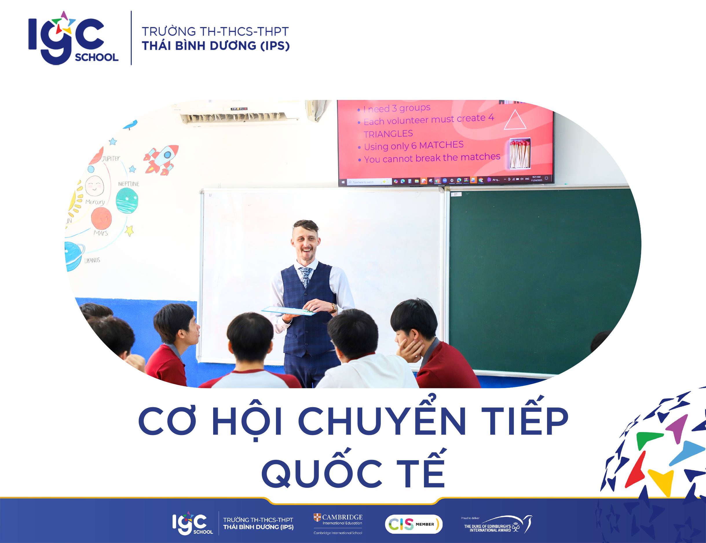 Mở rộng cơ hội chuyển tiếp quốc tế với lộ trình Cambridge