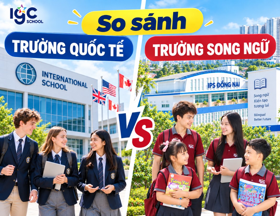 So sánh trường quốc tế và trường song ngữ: Cẩm nang chi tiết 2026