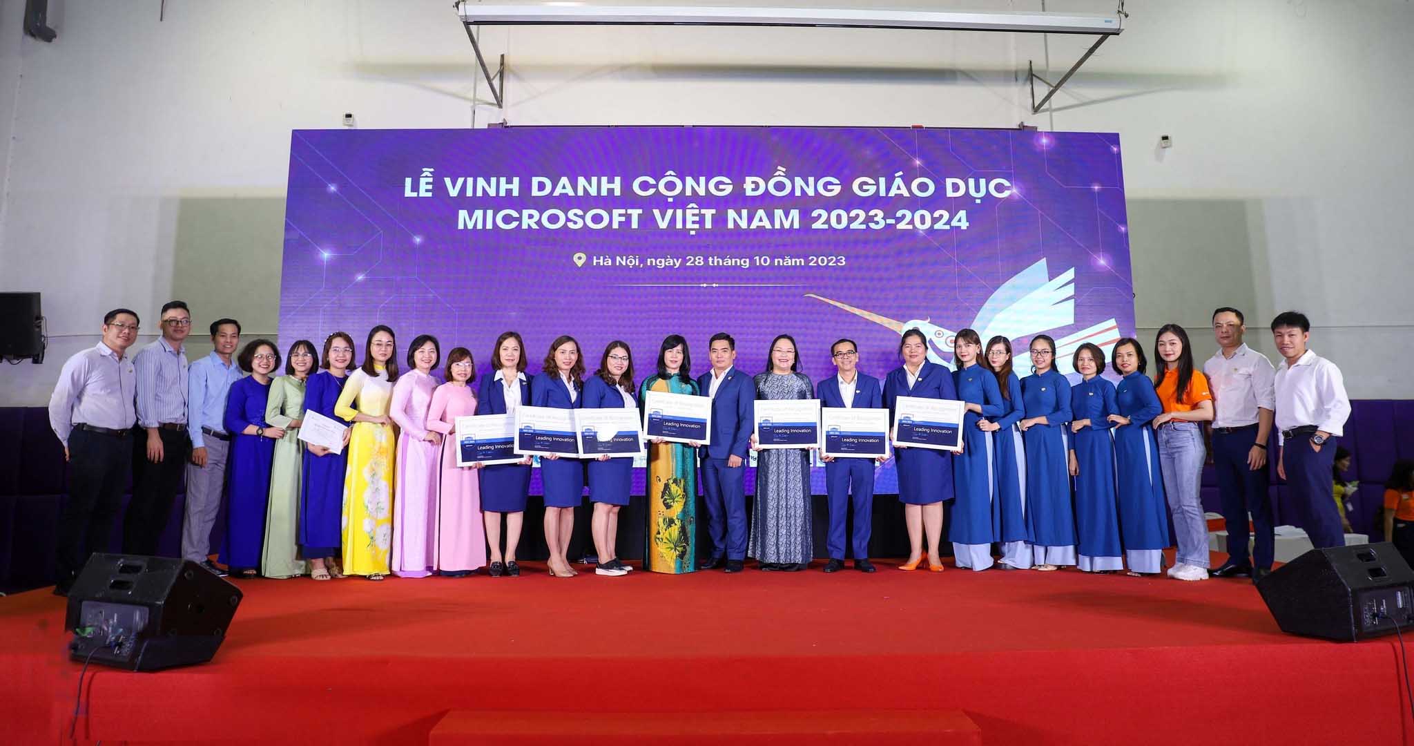 IGC Group tham gia Lễ Vinh danh Cộng đồng Giáo dục Microsoft Việt Nam 2023-2024.