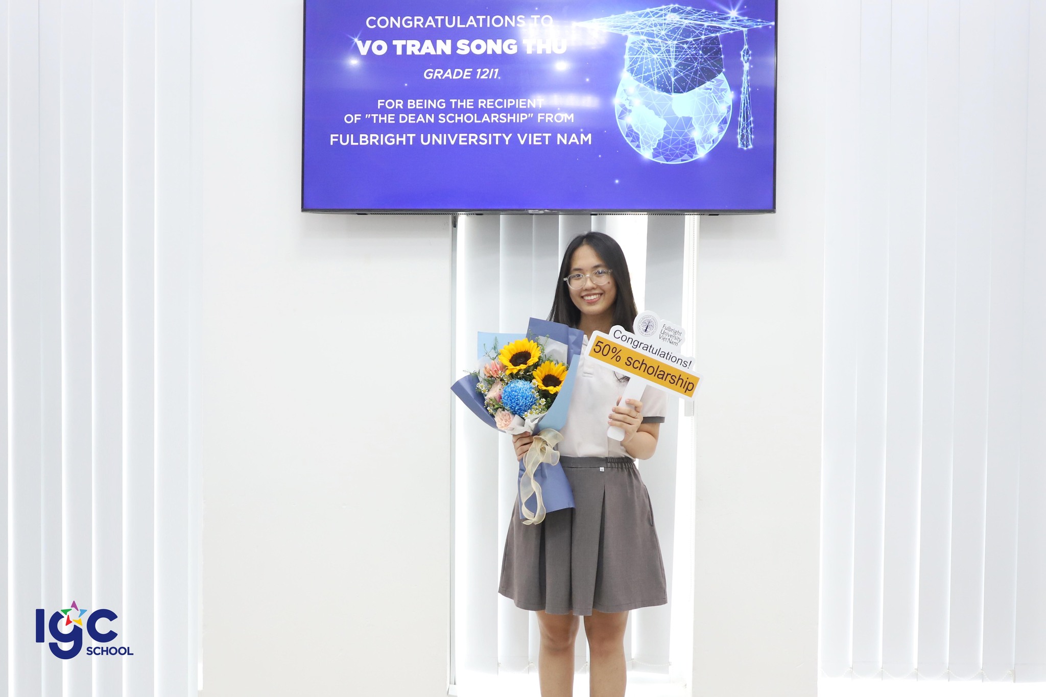 Võ Trần Song Thư đạt học bổng ĐH Fulbright Việt Nam