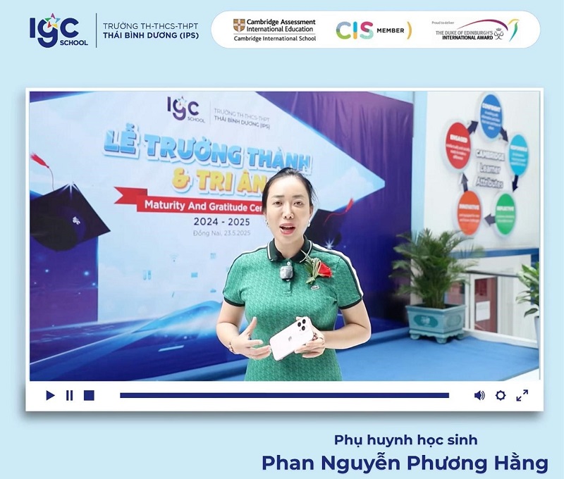 Cảm nghĩ của phụ huynh  khi được hỏi “Trường IPS có tốt không?”