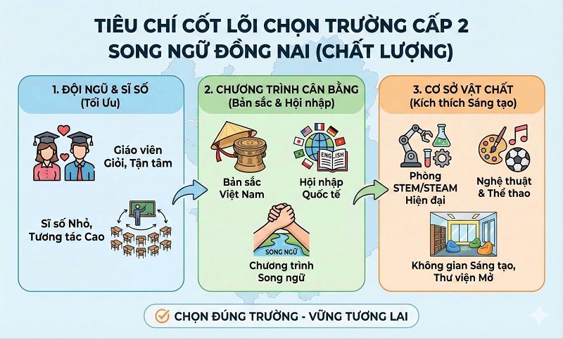 trường cấp 2 Đồng Nai hệ song ngữ