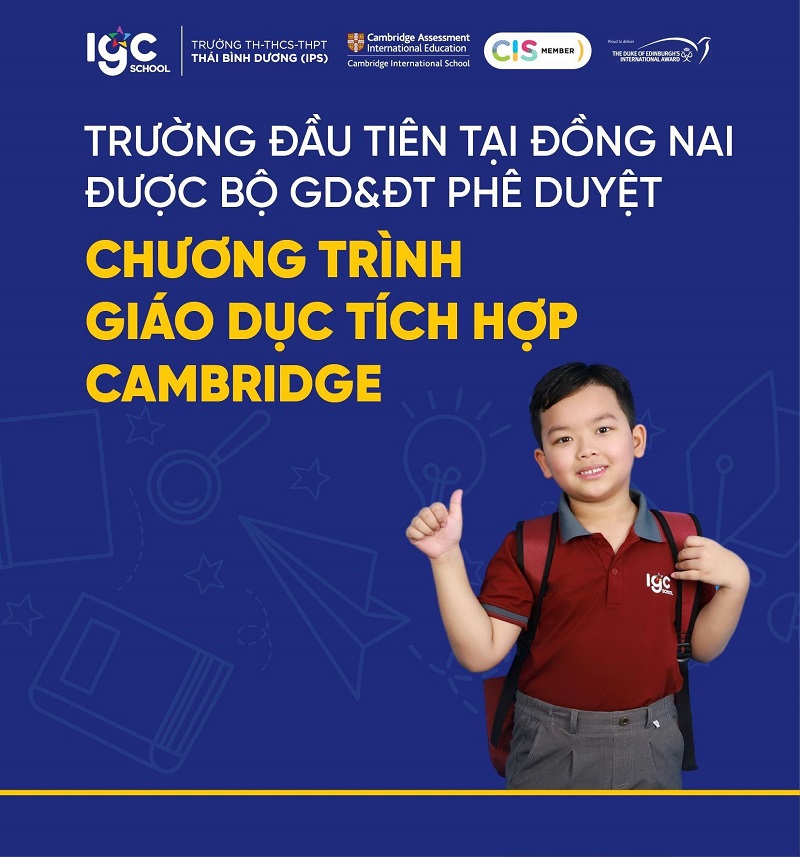 trường dạy Cambridge tốt nhất khu vực Đồng Nai