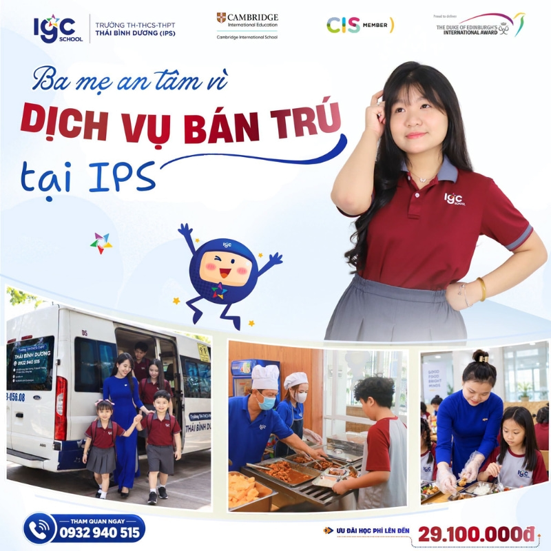  Môi trường bán trú tiện nghi tác động đến học phí trường Cambridge bao nhiêu