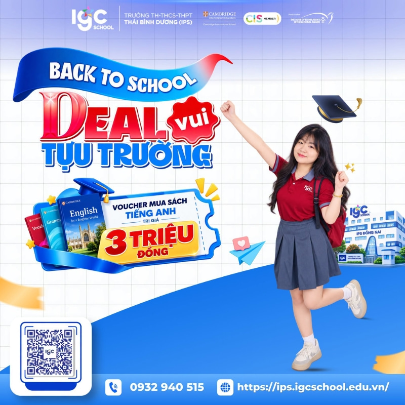 Ưu đãi voucher 3.000.000 đồng mua sách Chương trình Quốc tế nhân dịp 9.9 tại IPS