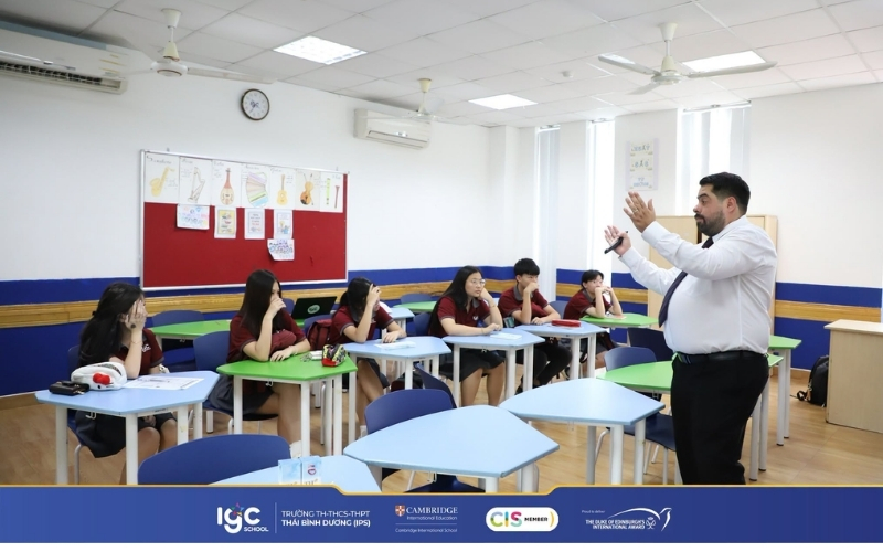 Không gian lớp học tương tác hiện đại tại trường tiểu học Cambridge tại Đồng Nai